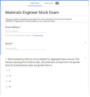 DPWH Materials Engineer Mock Exam